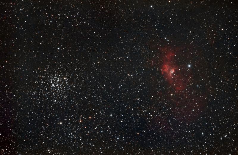 M52 & NGC7635 - December 2014