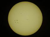 Full disk of sunspots