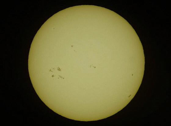 Full disk of sunspots